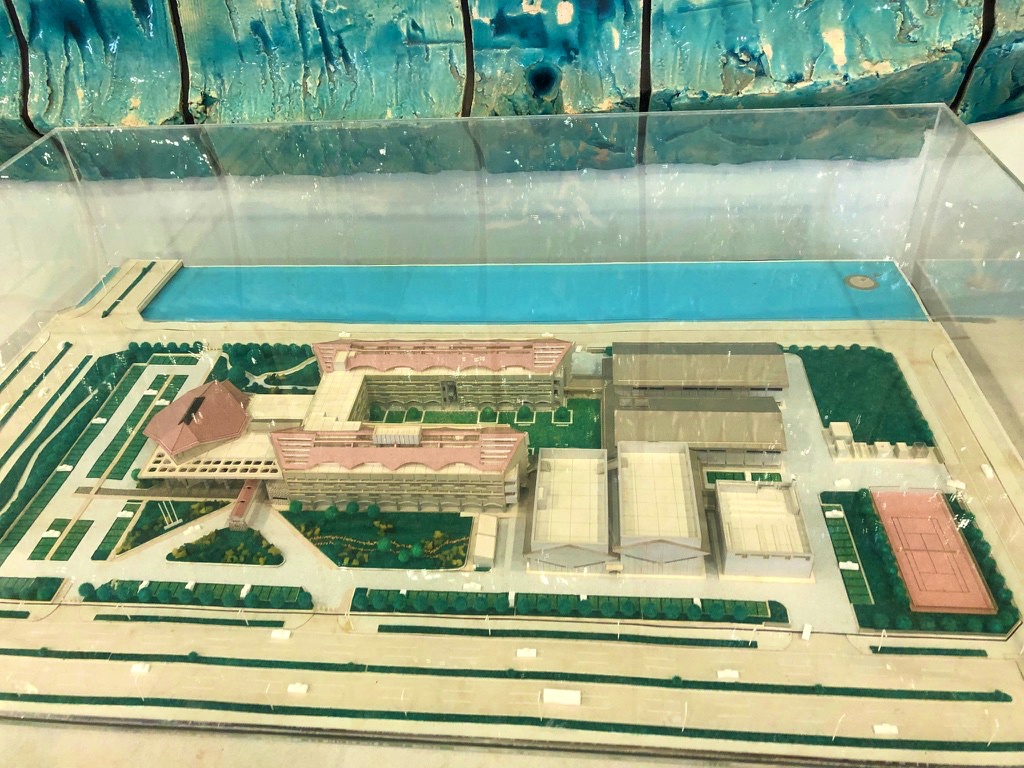 沖縄工業技術センター内にある建築模型