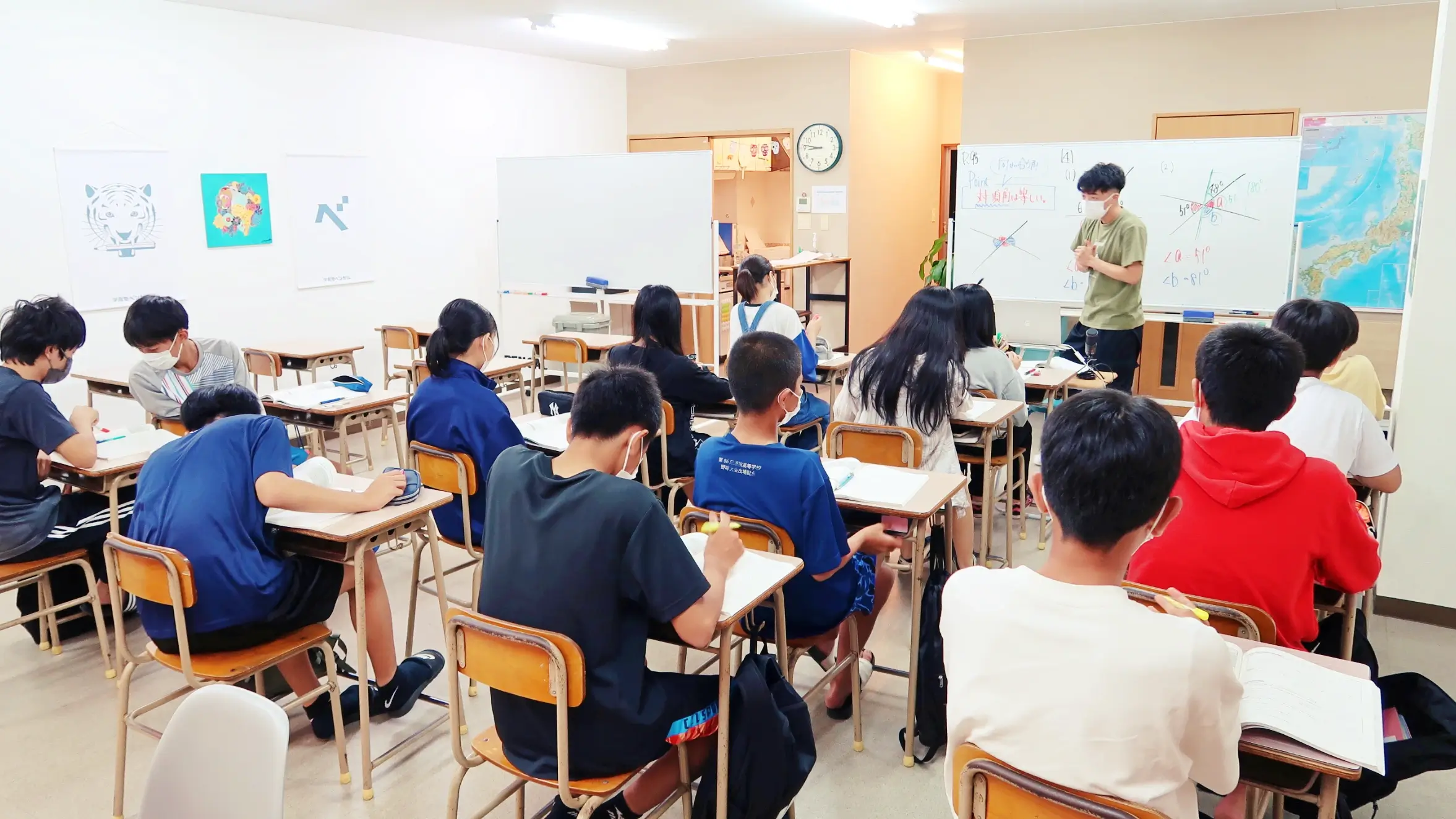 沖縄県うるま市の学習塾ベンガルの授業風景
